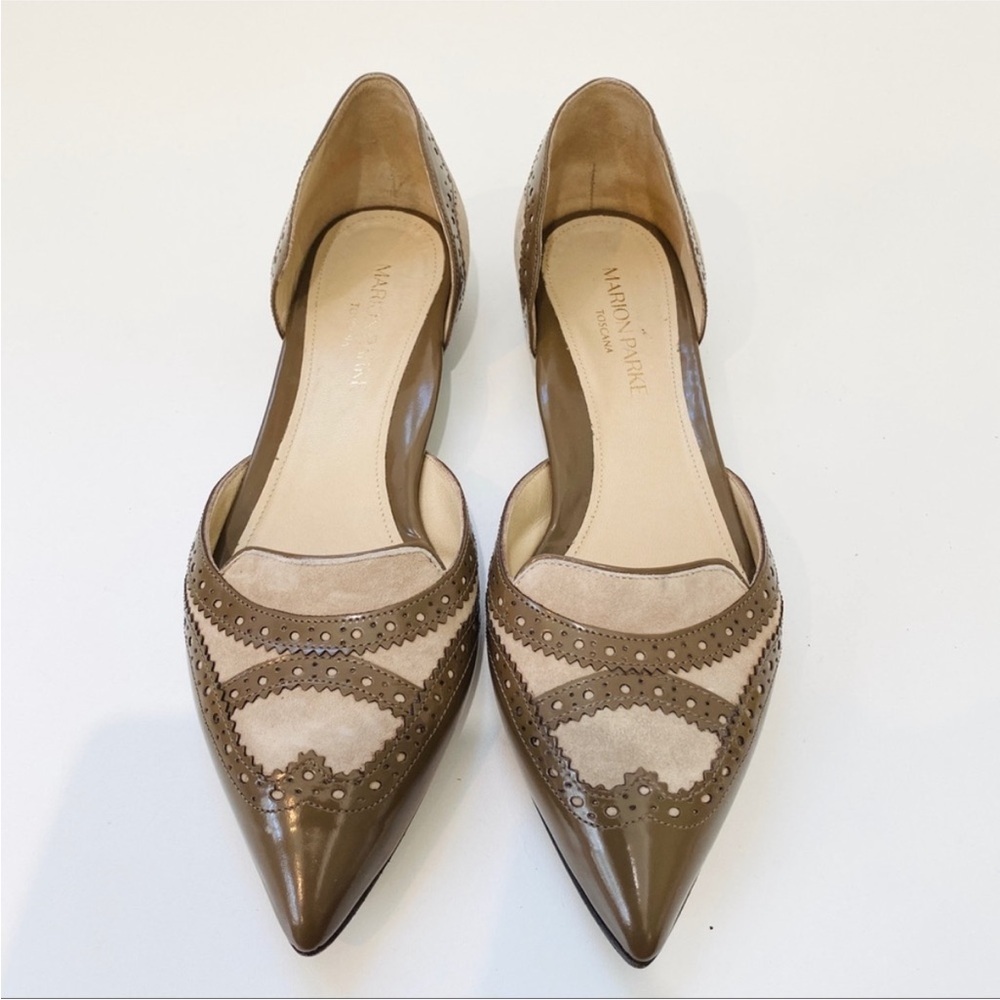 Marion Parke leather flats NEW - Picture 1 of 4